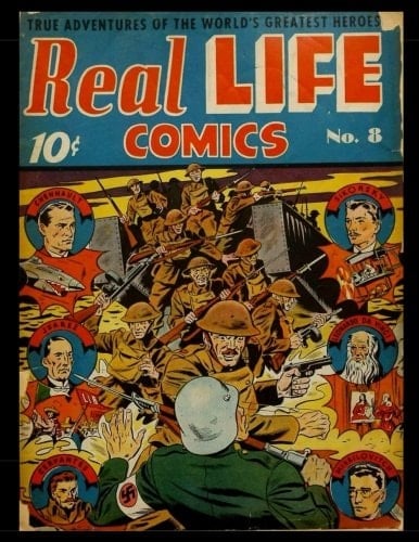 Real Life Comics #8 Golden Age Adventure Comic 1942