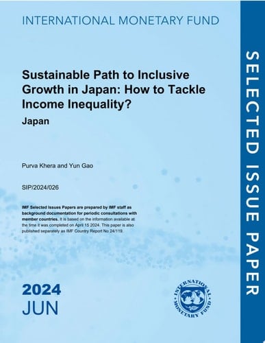Sustainable Path to Inclusive Growth in Japan How to Tackle Income Inequality?
