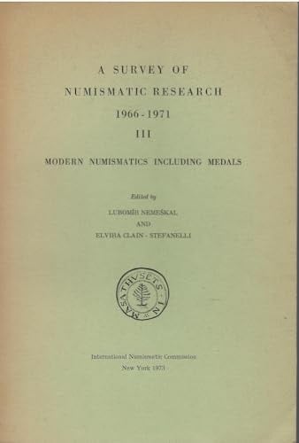 A Survey of Numismatic Research, 1966-71