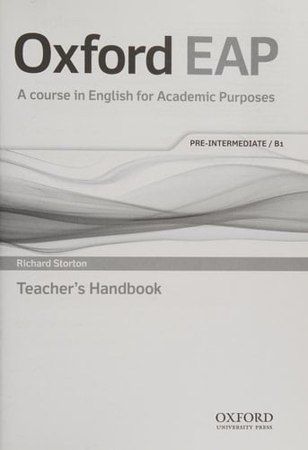 Oxford English for Academic Purposes Pre-Intermediate. Teacher's Book and DVD Pack