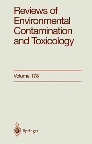 Reviews of Environmental Contamination and Toxicology Continuation of Residue Reviews