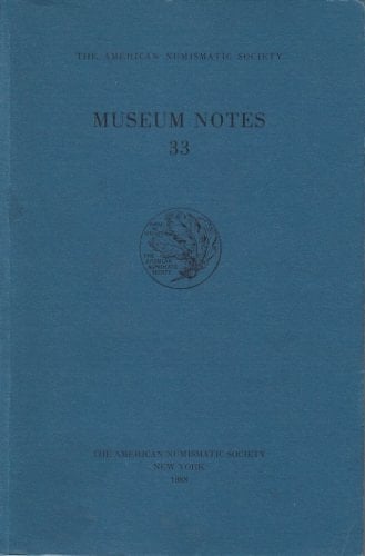 American Numismatic Society Museum Notes