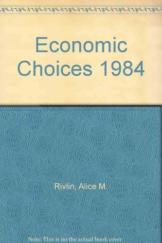 Economic Choices, 1987