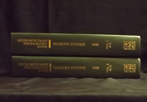 Bibliographic Guide to Womens Studies 1998