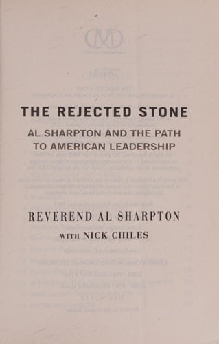 The Rejected Stone Al Sharpton & the Path to American Leadership