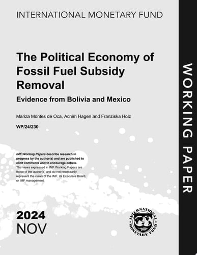 The Political Economy of Fossil Fuel Subsidy Removal Evidence from Bolivia and Mexico