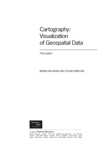 Cartography Visualization of Geospatial Data
