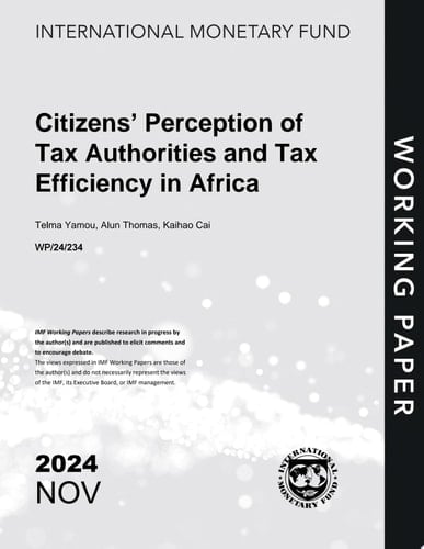 Citizens Perceptions of Tax Authorities and Tax Efficiency