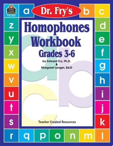 Homophones Workbook by Dr. Fry
