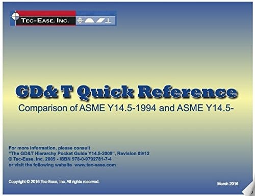 GD&T Quick Reference Comparison of ASME Y14. 5-1994 and ASME Y14. 5-2009
