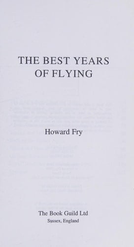 The Best Years of Flying