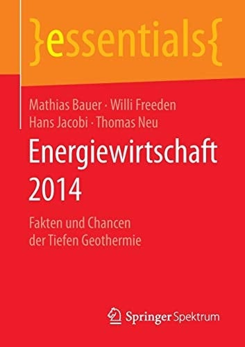 Energiewirtschaft 2014 Fakten und Chancen der Tiefen Geothermie