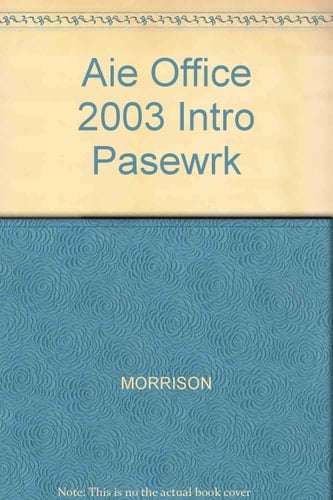 Microsoft Office 2003 Introductory Course