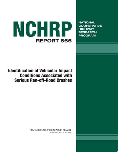 Identification of Vehicular Impact Conditions Associated with Serious Ran-off-road Crashes