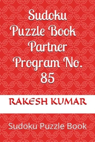 Sudoku Puzzle Book Partner Program No. 85: Sudoku Puzzle Book