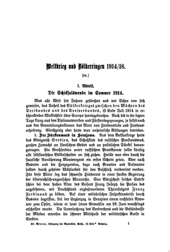Der Weltkrieg 1914/18