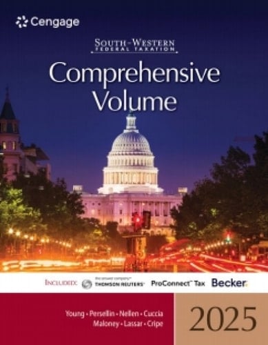 CNOWv2 for Young/Persellin/Nellen/Cuccia/Maloney/Lassar/Cripe's South-Western Federal Taxation 2025: Comprehensive, 1 term Instant Access