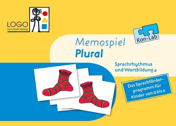 KonLab Die Wortfabrik. Sprachrhythmus und Wortbildung 4 "Plural". Lernspiel: Memospiel: Lernspiel