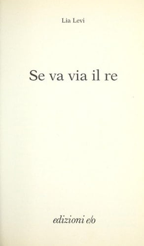Se va via il re (Tascabili e/o) (Italian Edition)