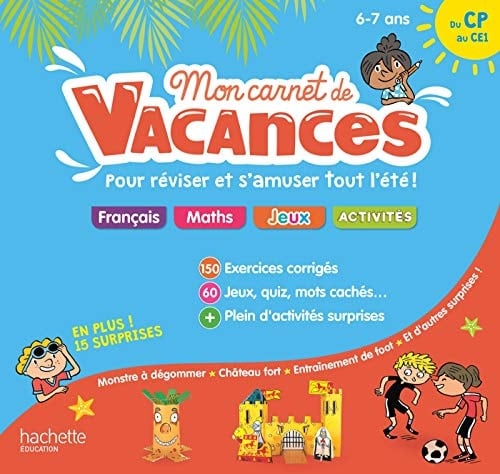 Mon carnet de vacances du CP au CE1