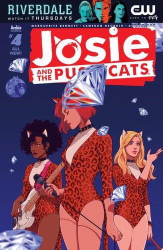 Josie & The Pussycats (2016-) #4 THREE CATS BY A FOUNTAIN