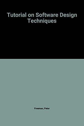 Tutorial on Software Design Techniques