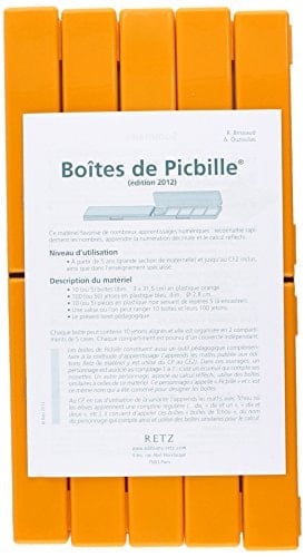 5 boites picbille de 10 pions