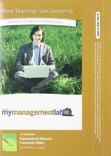 Mymanagementlab + Pearson Etext Student Access Code Card: Organizational Behavior