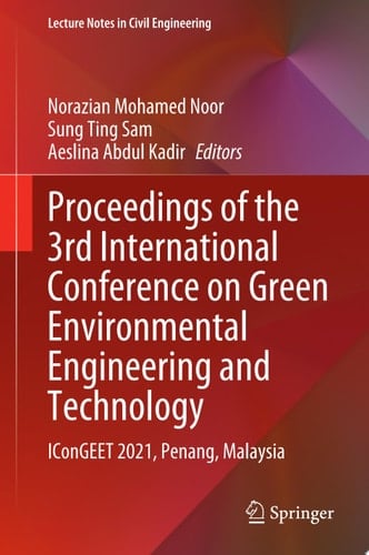Proceedings of the 3rd International Conference on Green Environmental Engineering and Technology