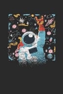 Astronaut Blank Lined Notebook (6 X 9 - 120 Pages) Universe Notebook for Daily Journal, Diary, and Gift