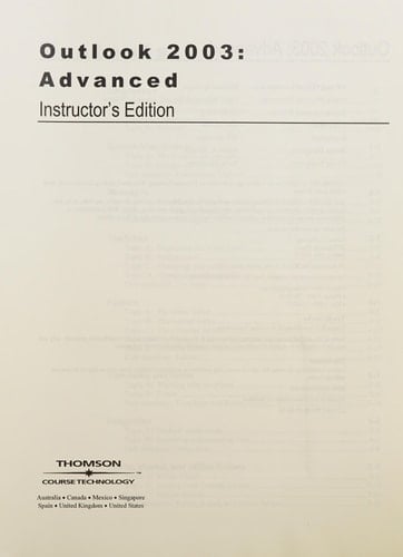 *IE Outlook 2003 Advanced