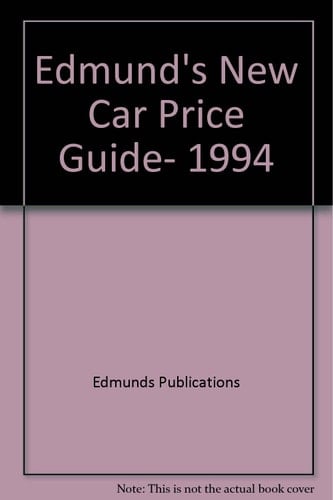 Edmund's New Car Price Guide, 1994