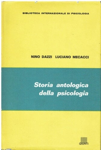 Storia antologica della psicologia