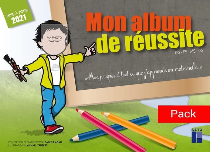 Pack de 10 exemplaires Mon album de réussite TPS PS MS GS