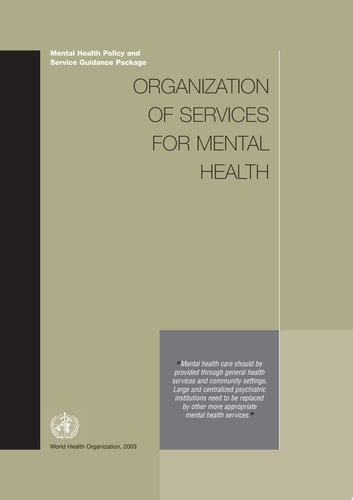 Organization of Services for Mental Health