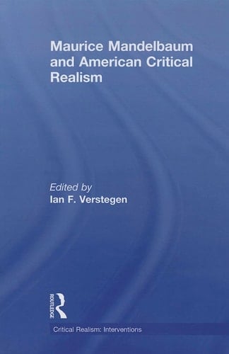Maurice Mandelbaum and American Critical Realism