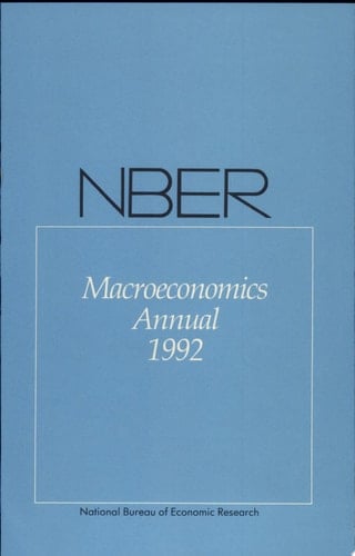 NBER Macroeconomics Annual 1992