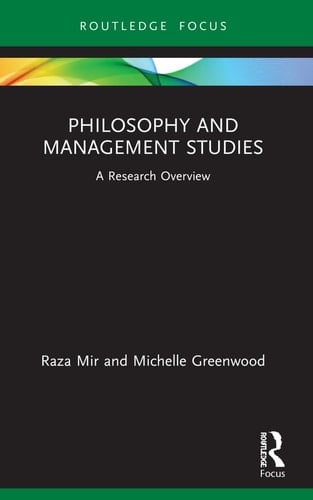 Philosophy and Management Studies A Research Overview