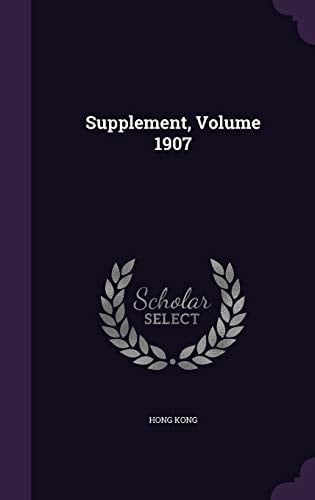 Supplement, Volume 1907