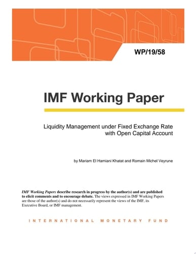 Liquidity Management under Fixed Exchange Rate with Open Capital Account