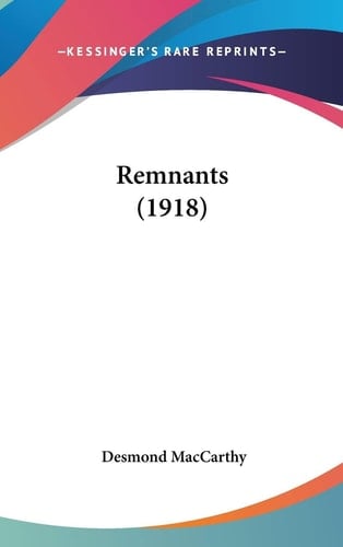 Remnants (1918)