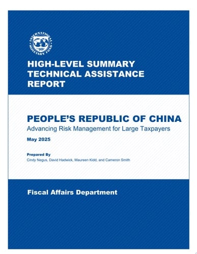 People’s Republic of China Advancing Risk Management for Large Taxpayers