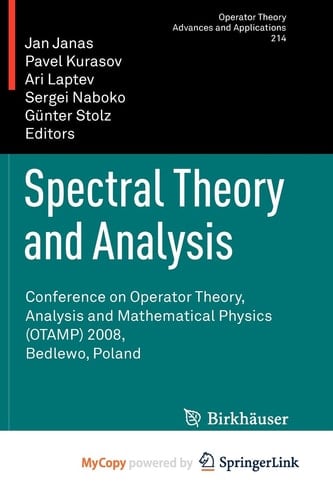 Spectral Theory and Analysis