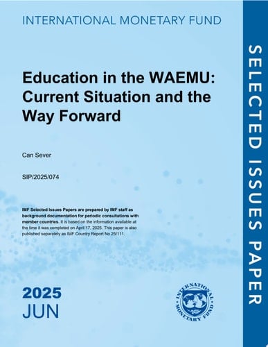 Education in the WAEMU Current Situation and the Way Forward