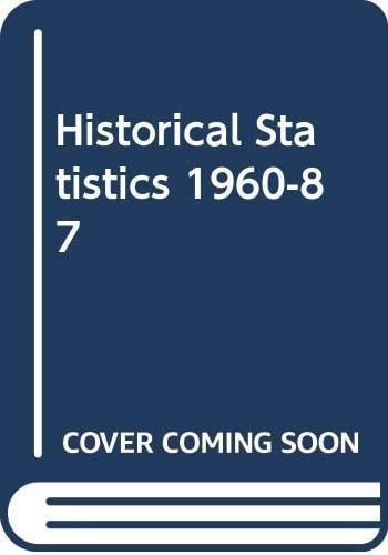 Economic Outlook Historical Statistics, 1960-1987