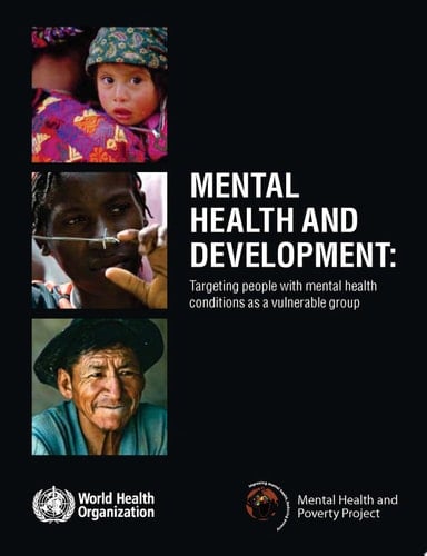 Mental Health and Development Targeting People with Mental Health Conditions as a Vulnerable Group