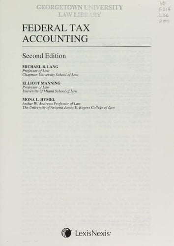 Federal Tax Accounting