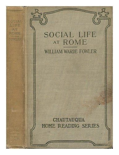 Social life at Rome in the age of Cicero [microform]
