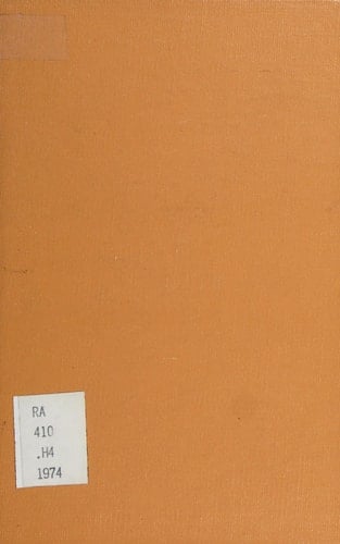 Health Economics Symposium Proceedings of the First Canadian Conference, September 4, 5 and 6, 1974