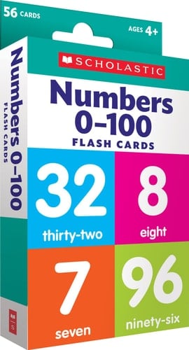 Numbers 0-100 Flash Cards